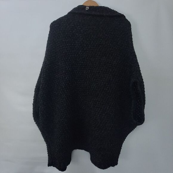 Ann Taylor LOFT dark gray knit open front cardy - Picture 11 of 12